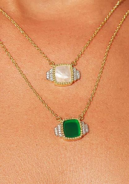 Necklace Kara Necklace Green-Onyx