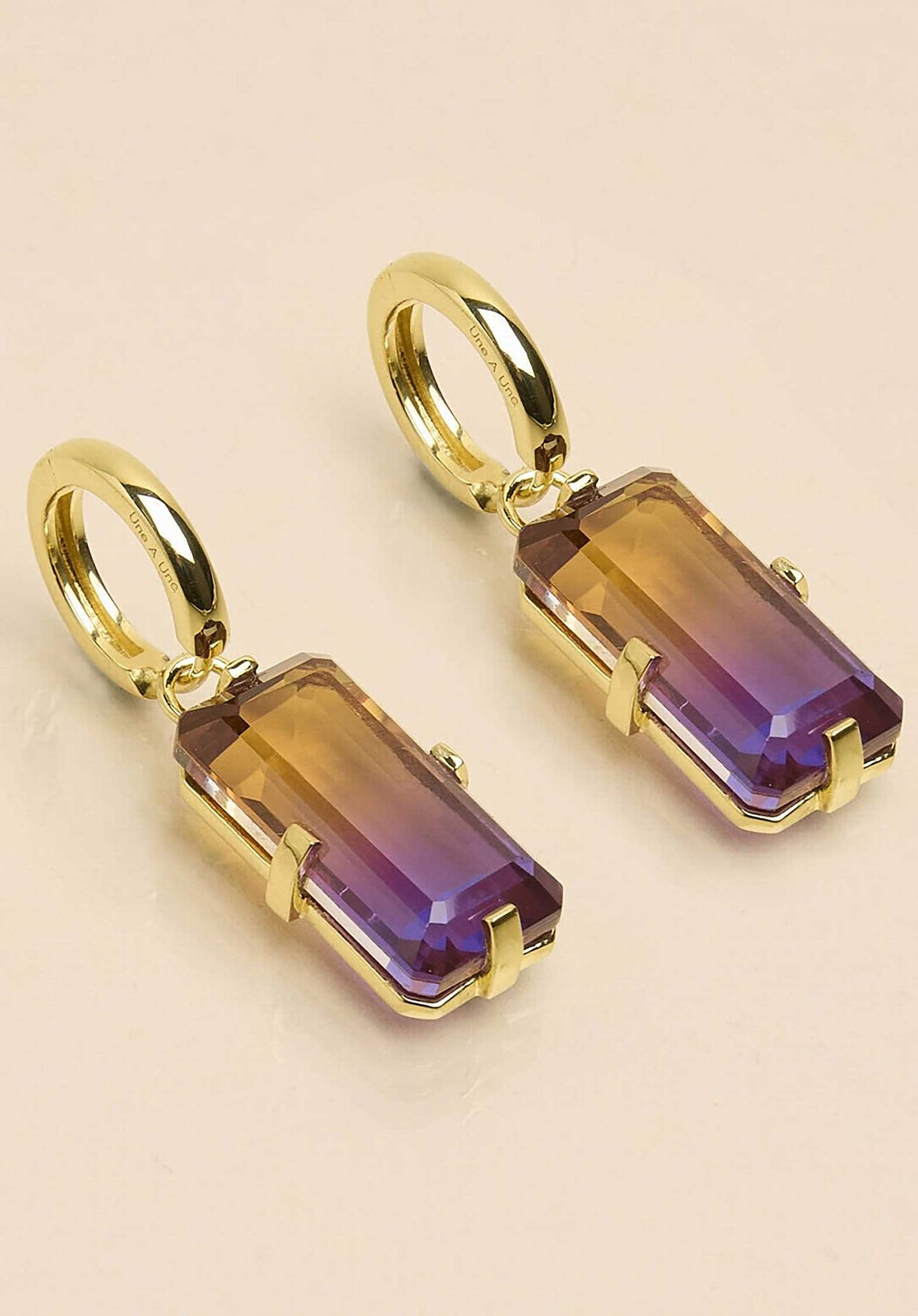 Earring Borop6 Ocre-Violet