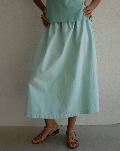 Skirt Flair Skirt Water-Green