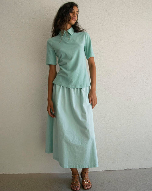 Skirt Flair Skirt Water-Green