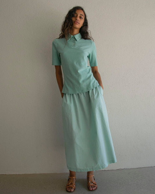 Skirt Flair Skirt Water-Green