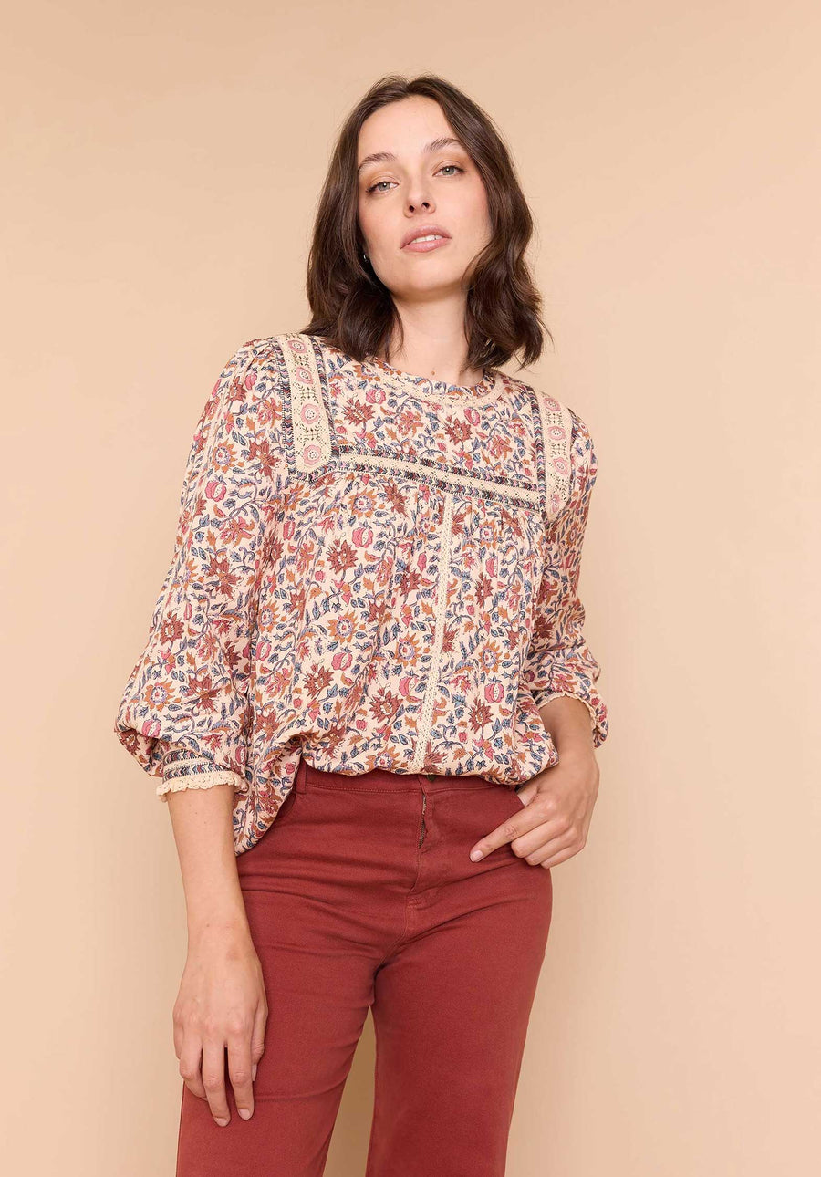 Blouse Ripcord Print-Jinesh