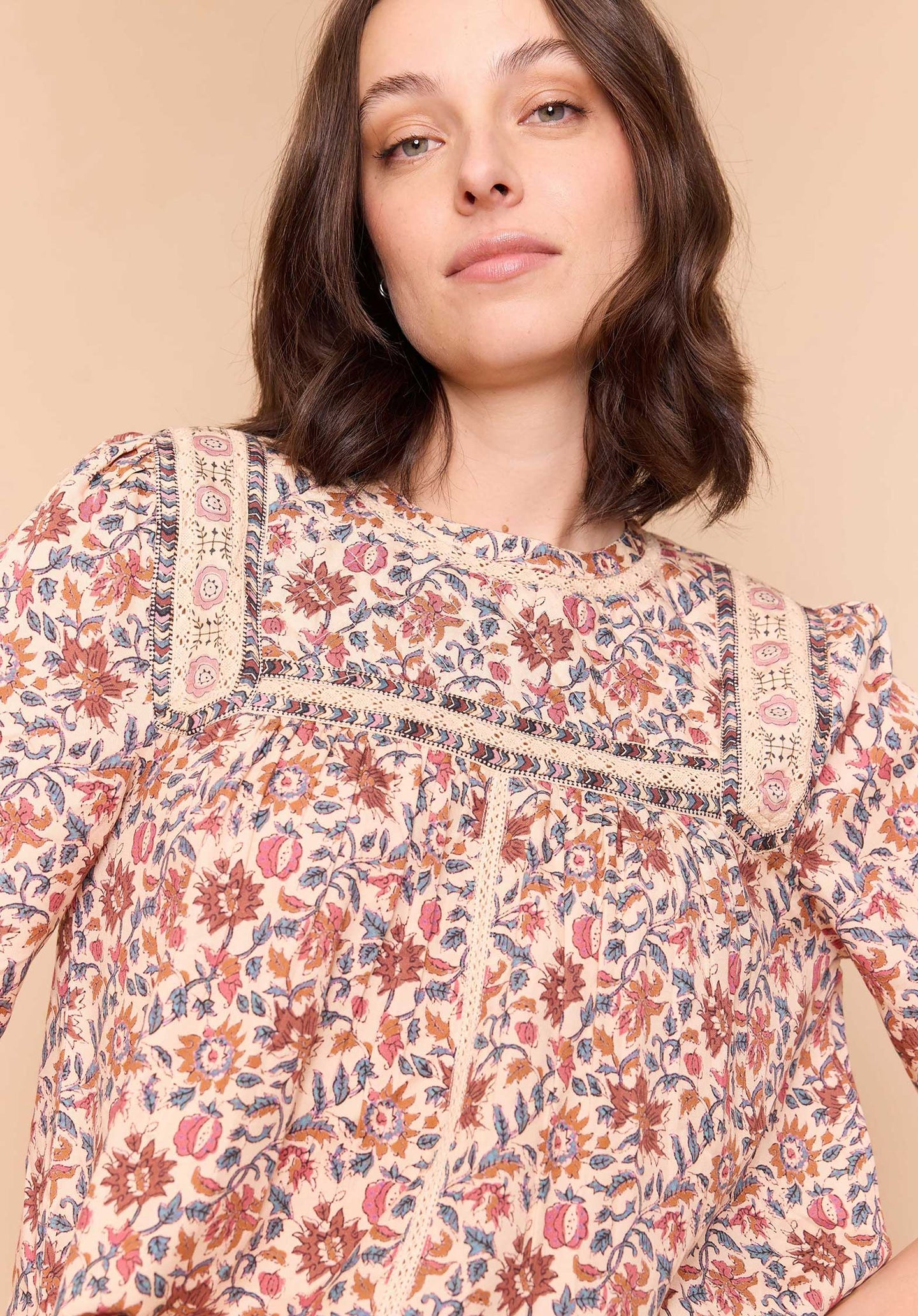 Blouse Ripcord Print-Jinesh