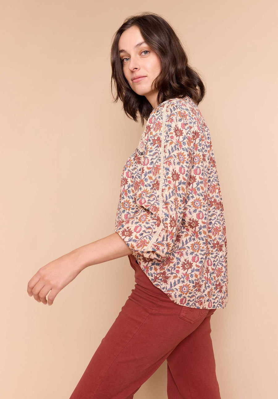 Blouse Ripcord Print-Jinesh