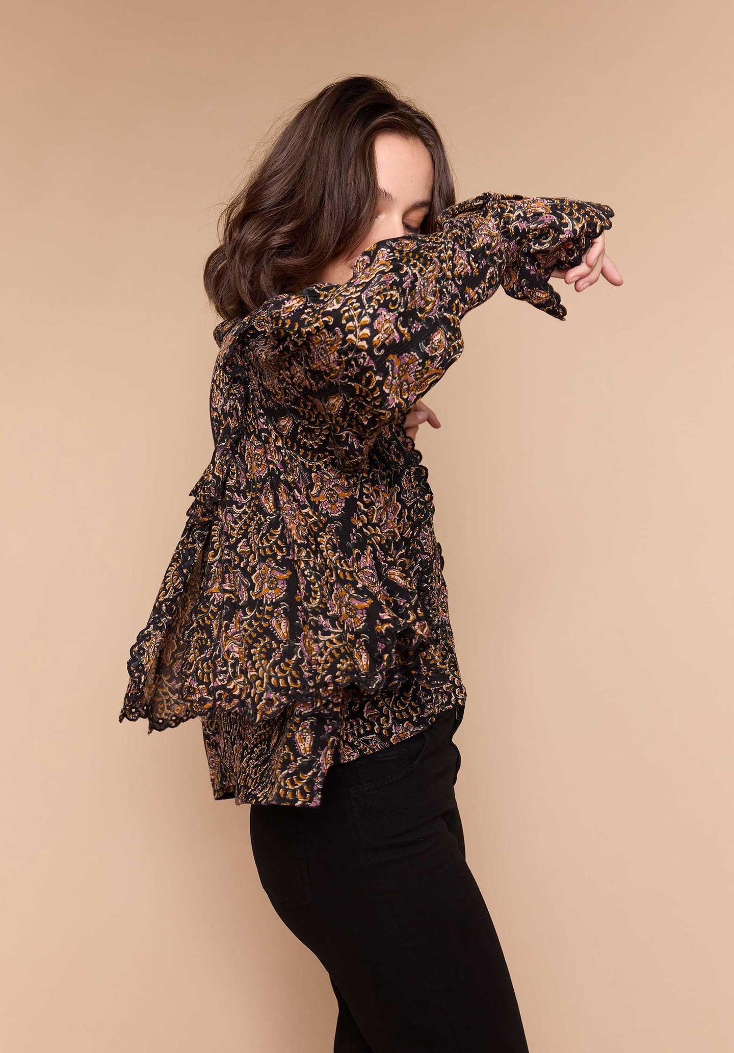 Blouse Pollenu Print-Anita