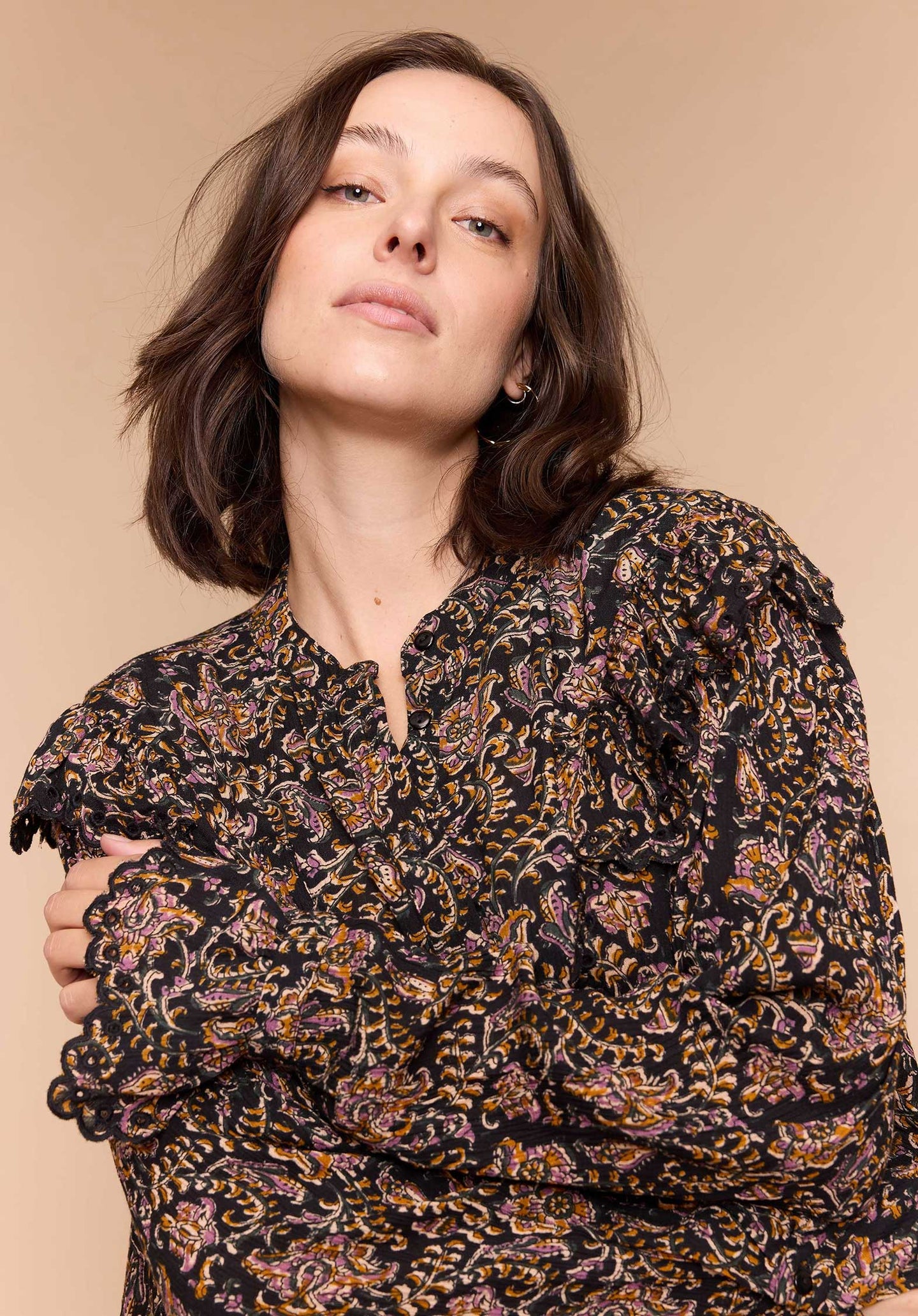 Blouse Pollenu Print-Anita