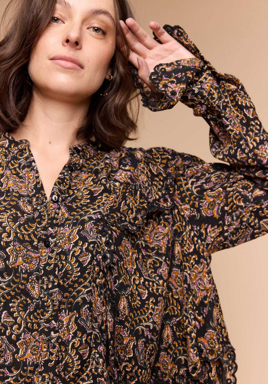 Blouse Pollenu Print-Anita