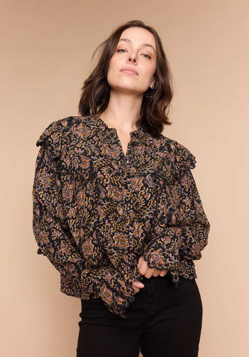 Blouse Pollenu Print-Anita