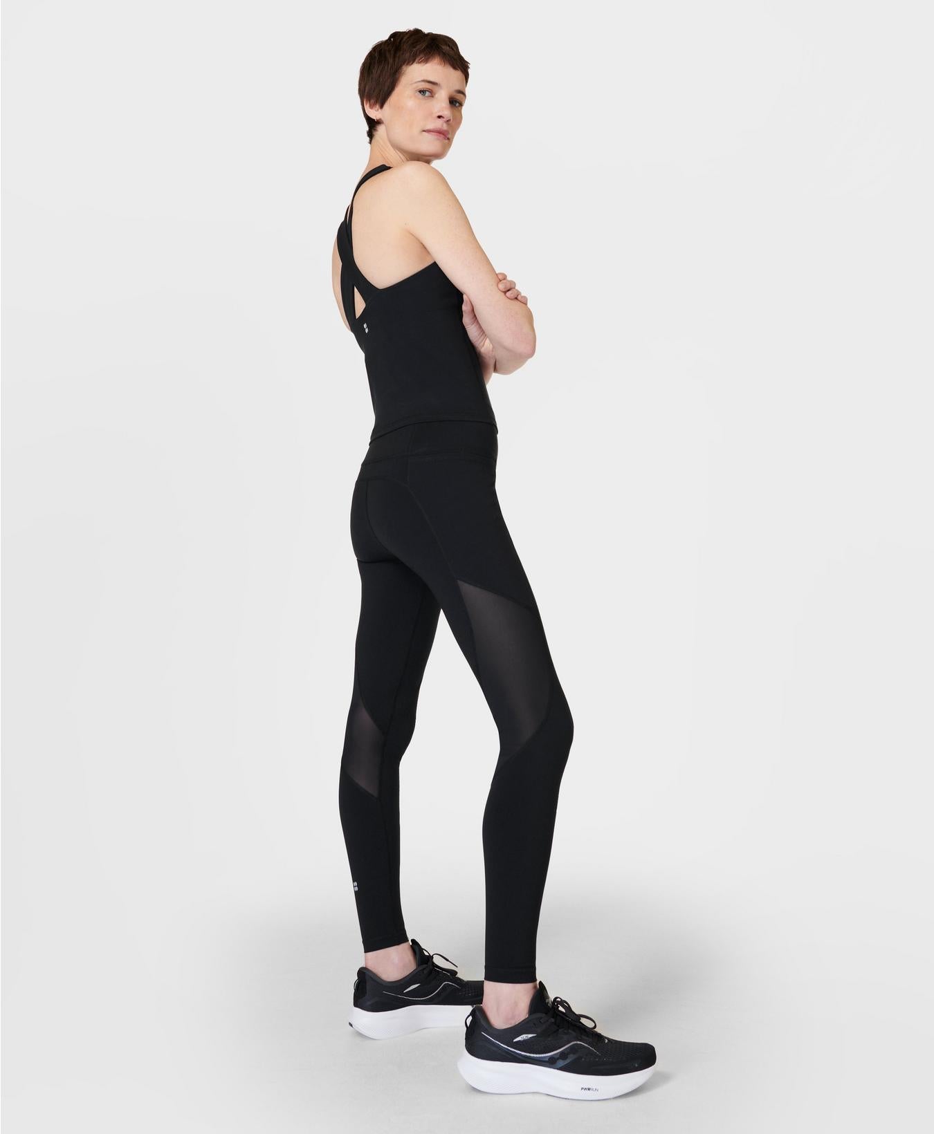 Aerial Core Workout Leggings Sb9549 Black