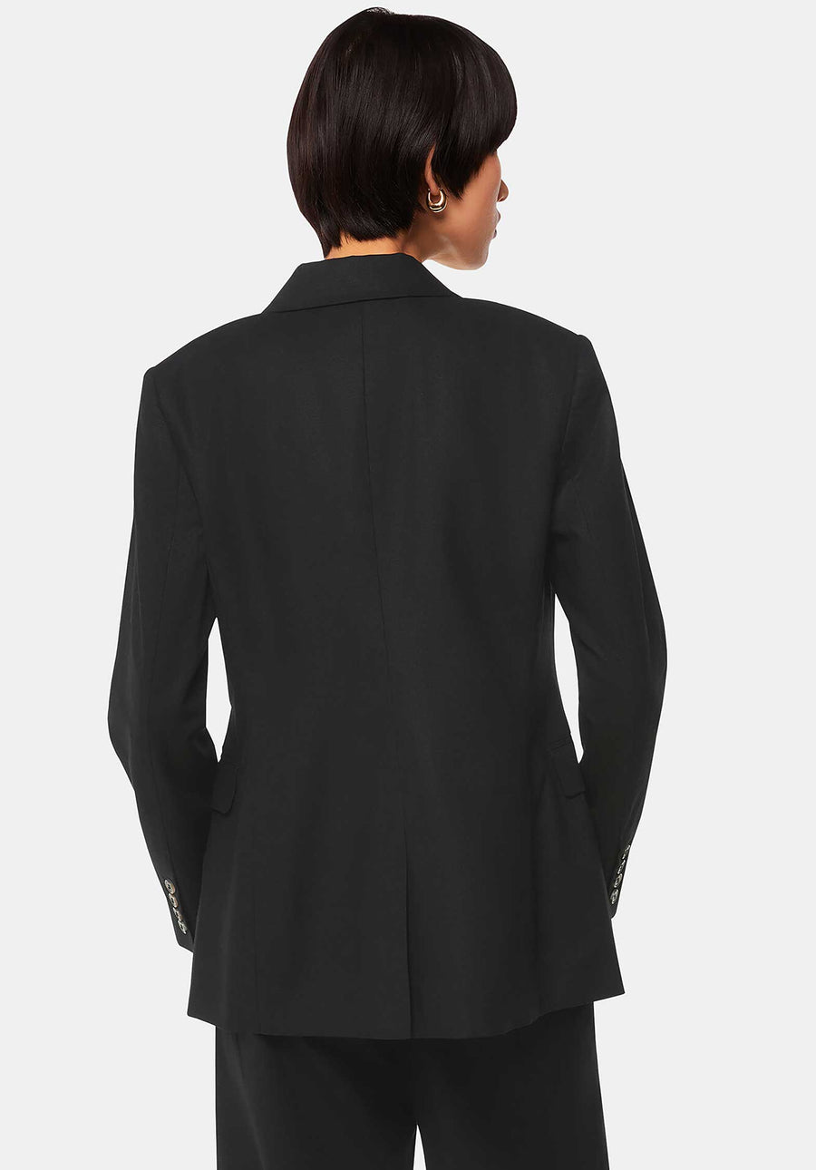 Lindsey Linen Blend Blazer 38547 Black