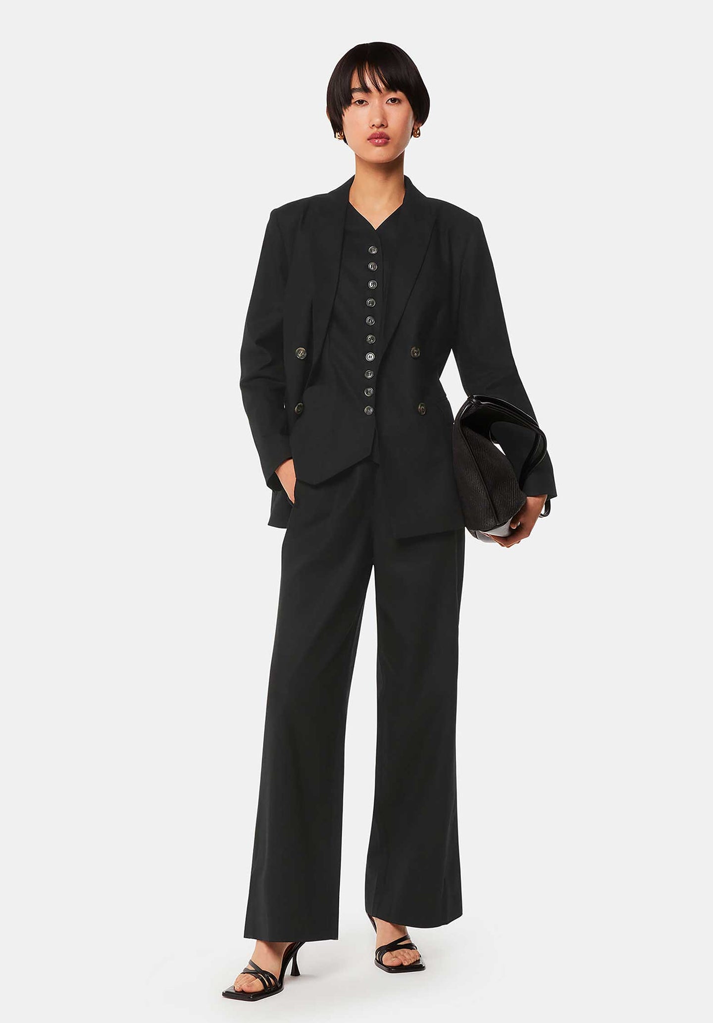 Lindsey Linen Blend Blazer 38547 Black