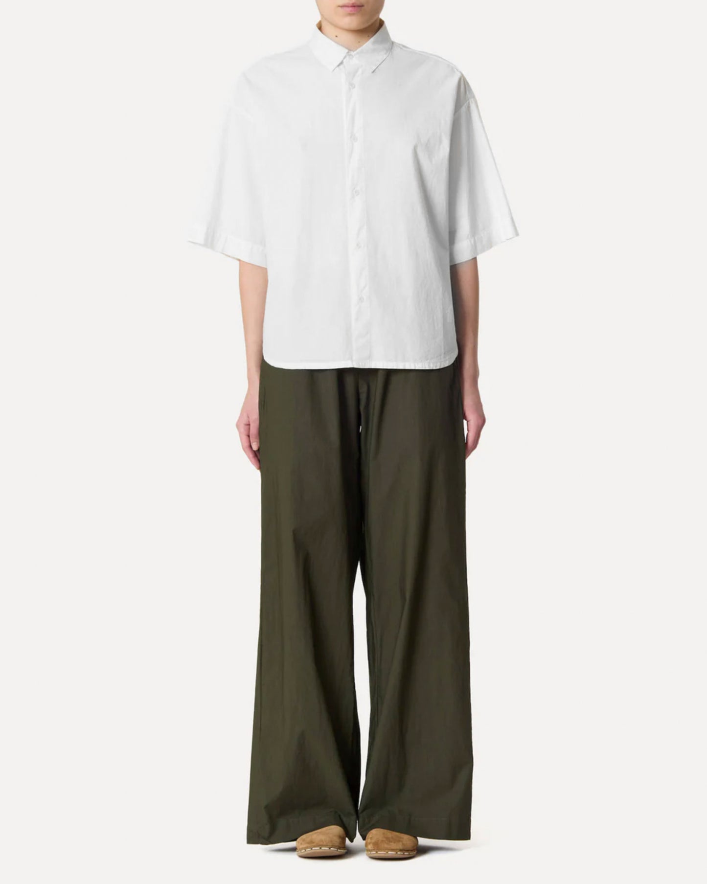 Women's Button-Down Shirt 100% Cotton Poplin - White