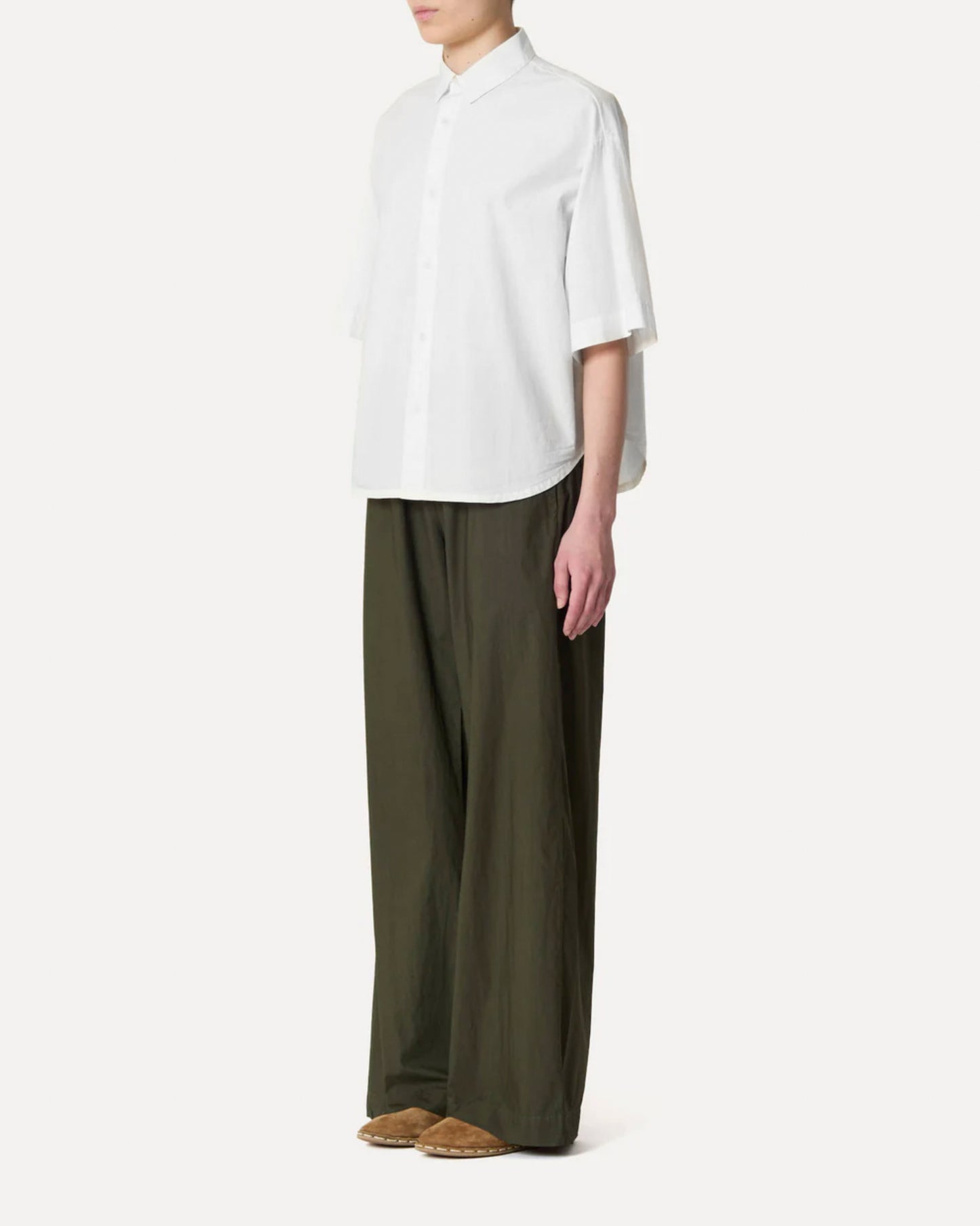 Women's Button-Down Shirt 100% Cotton Poplin - White
