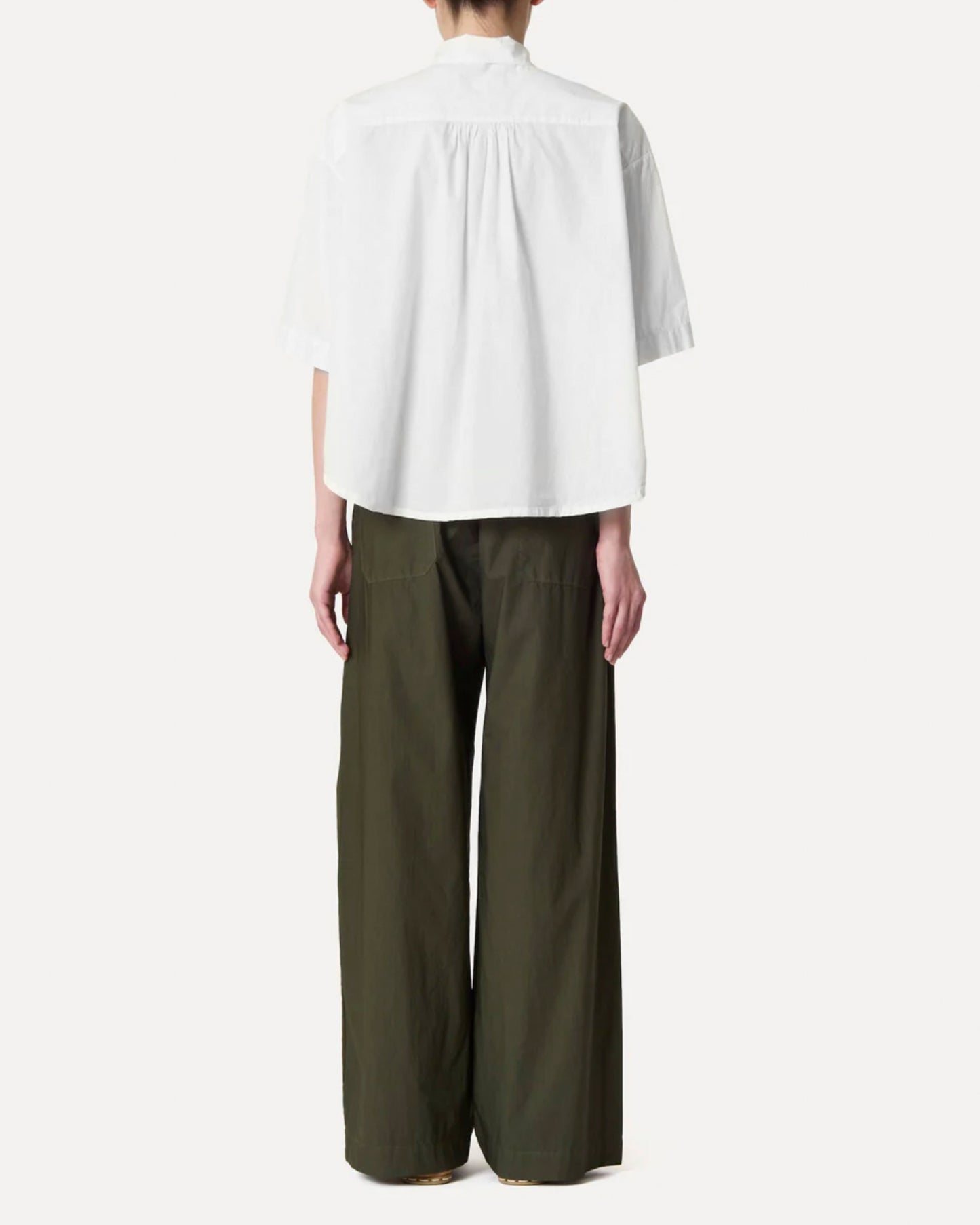 Women's Button-Down Shirt 100% Cotton Poplin - White