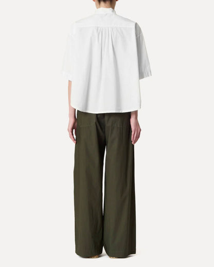 Women's Button-Down Shirt 100% Cotton Poplin - White