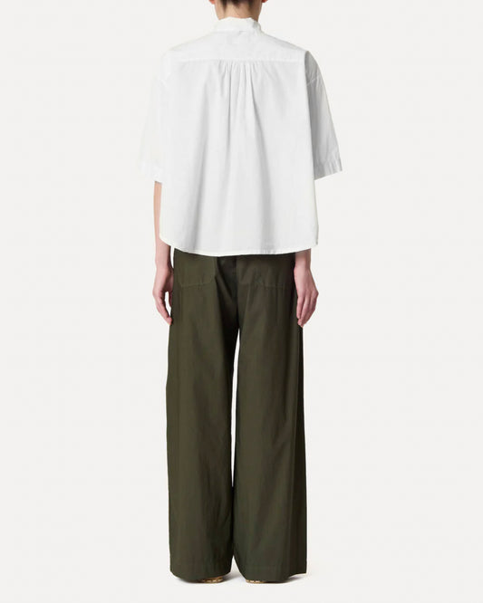 Women's Button-Down Shirt 100% Cotton Poplin - White