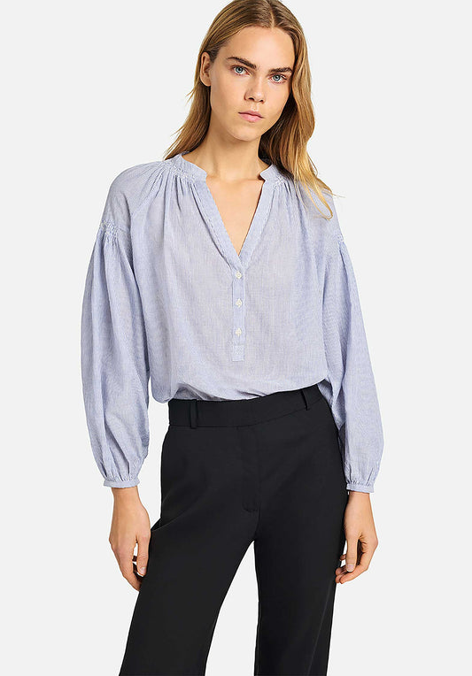 Blouse 1eva94-v09117 Blanc-Bleu