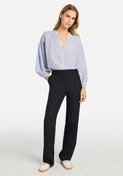 Blouse 1eva94-v09117 Blanc-Bleu