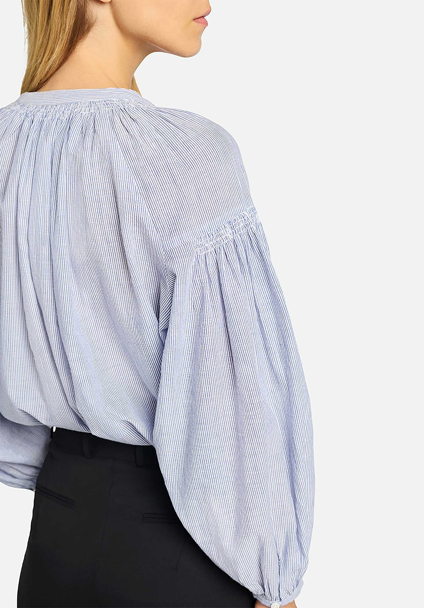 Blouse 1eva94-v09117 Blanc-Bleu