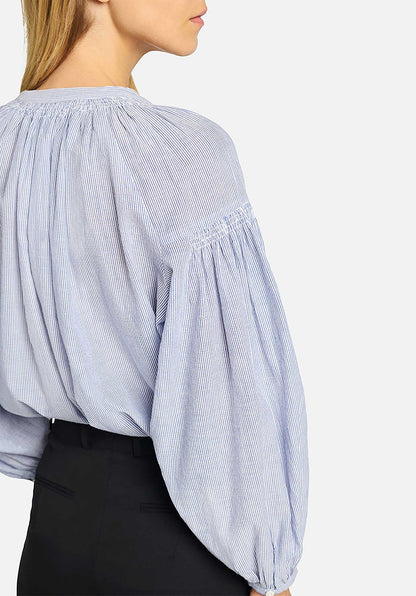 Blouse 1eva94-v09117 Blanc-Bleu