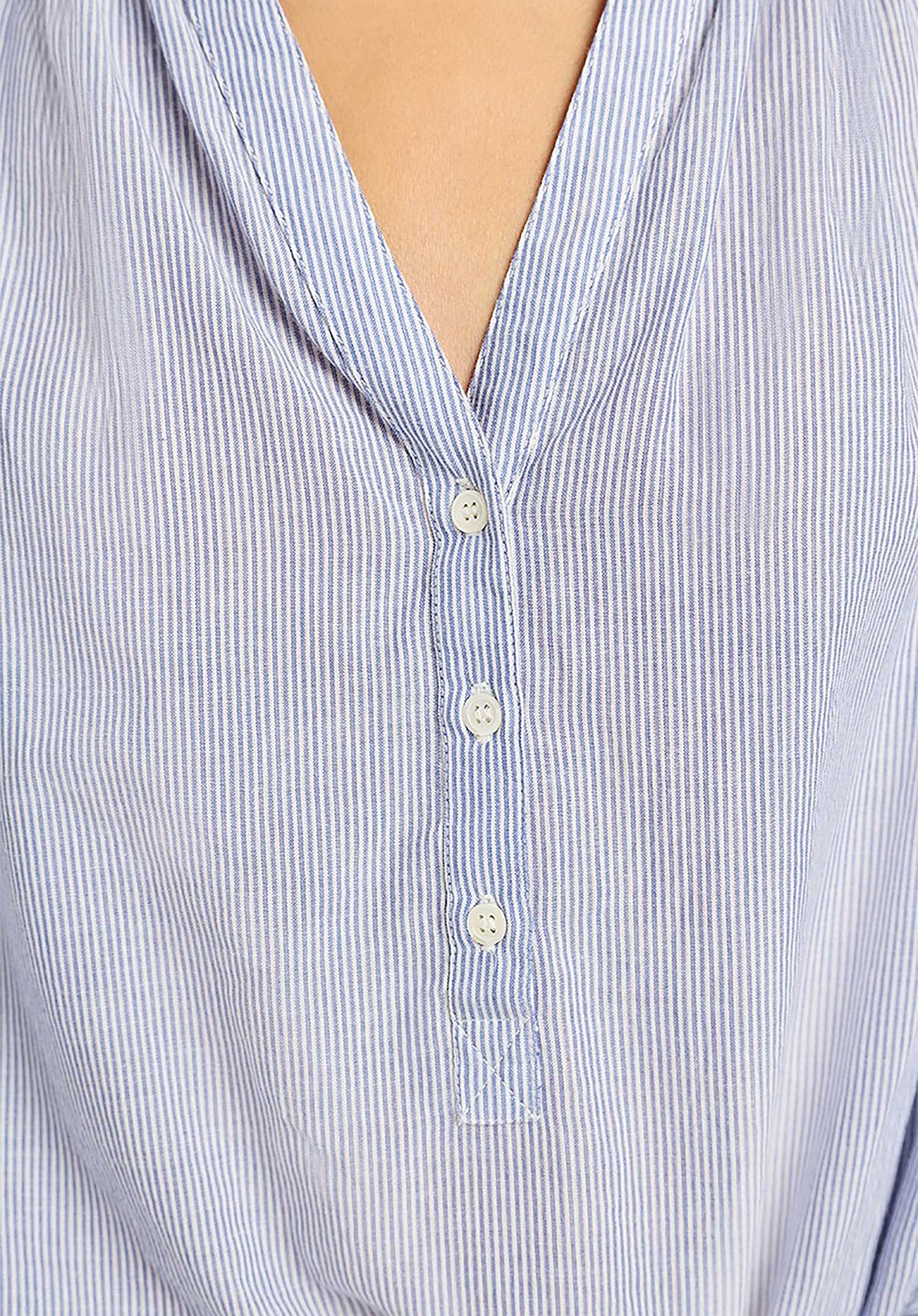 Blouse 1eva94-v09117 Blanc-Bleu