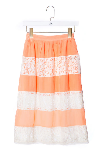 Lace Panelled Skirt