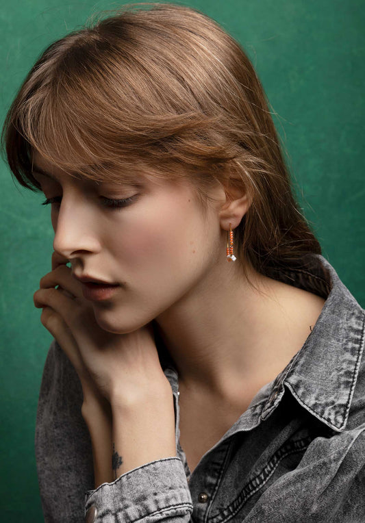 Earring A2207er03-2 Orange