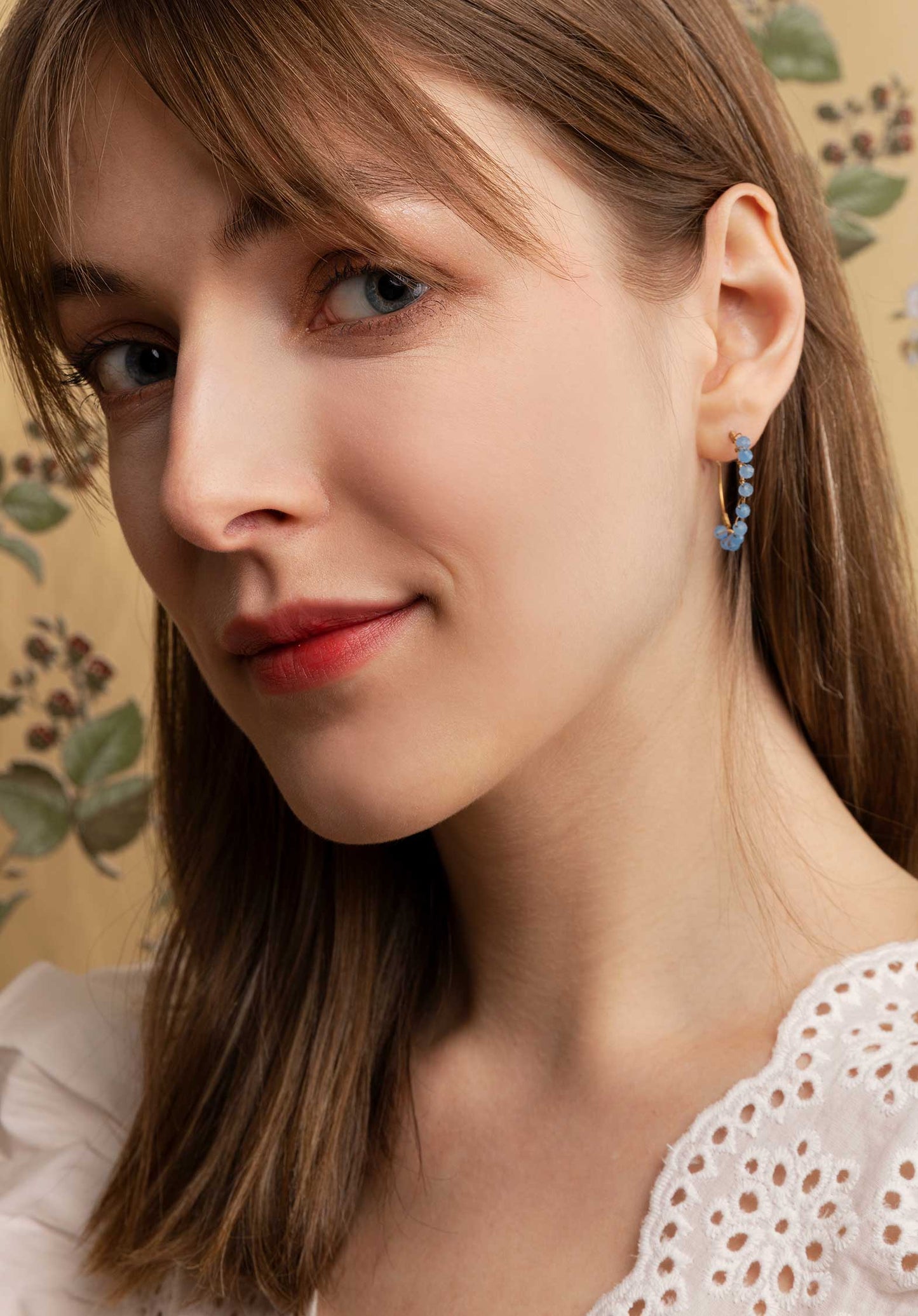 Earring A2026er01-17 Aigue-Marine