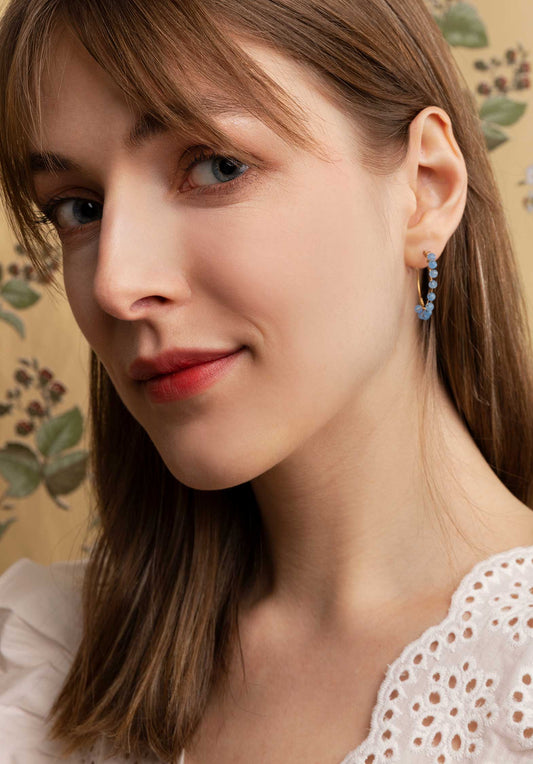 Earring A2026er01-17 Aigue-Marine