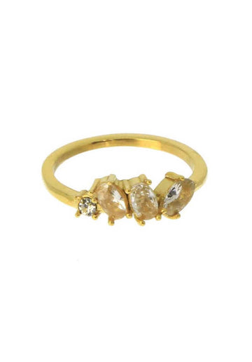 Ring Crystals 21acrg30-2 Gold