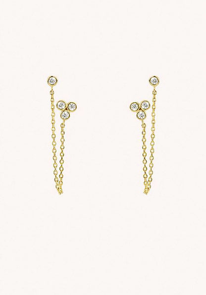 Earring Bo-184g Metal