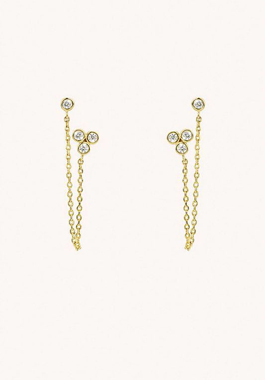 Earring Bo-184g Metal