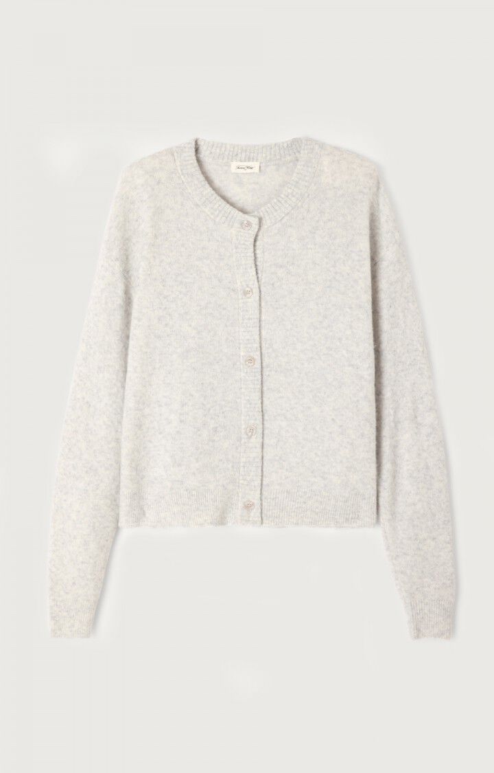 American Vintage | Grey Damsville Cardigan - Marbled Buttons Heather-Gre