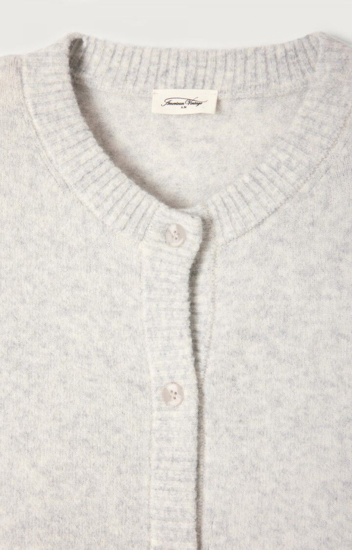 American Vintage | Grey Damsville Cardigan - Marbled Buttons Heather-Gre