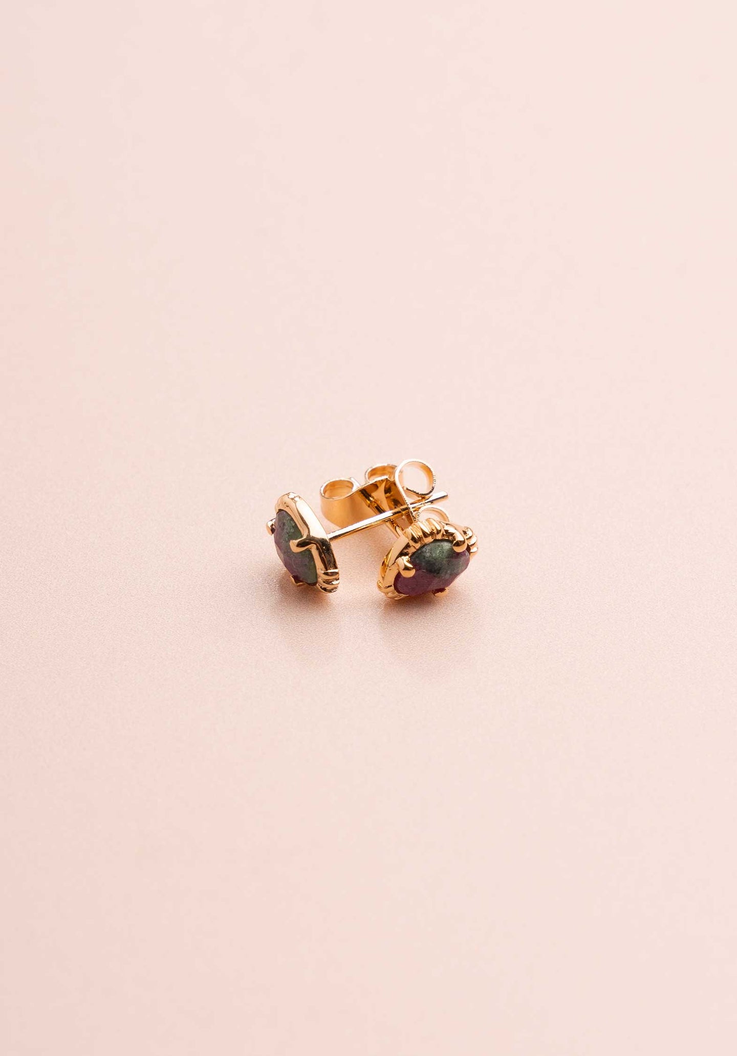 Earring Bo636 Ruby-Zoisite