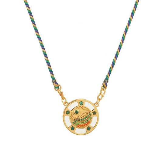 Necklace California Email-Blanc