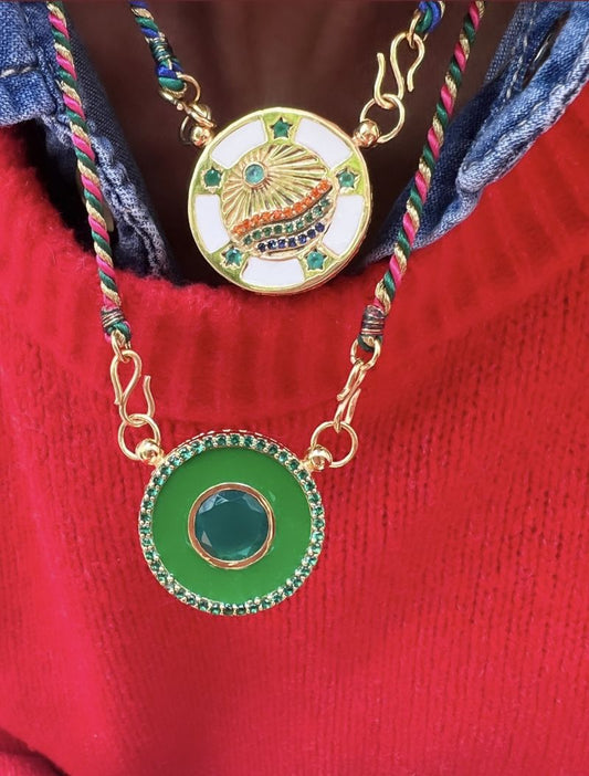 Necklace California Email-Blanc