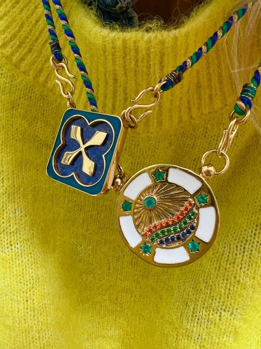 Necklace California Email-Blanc