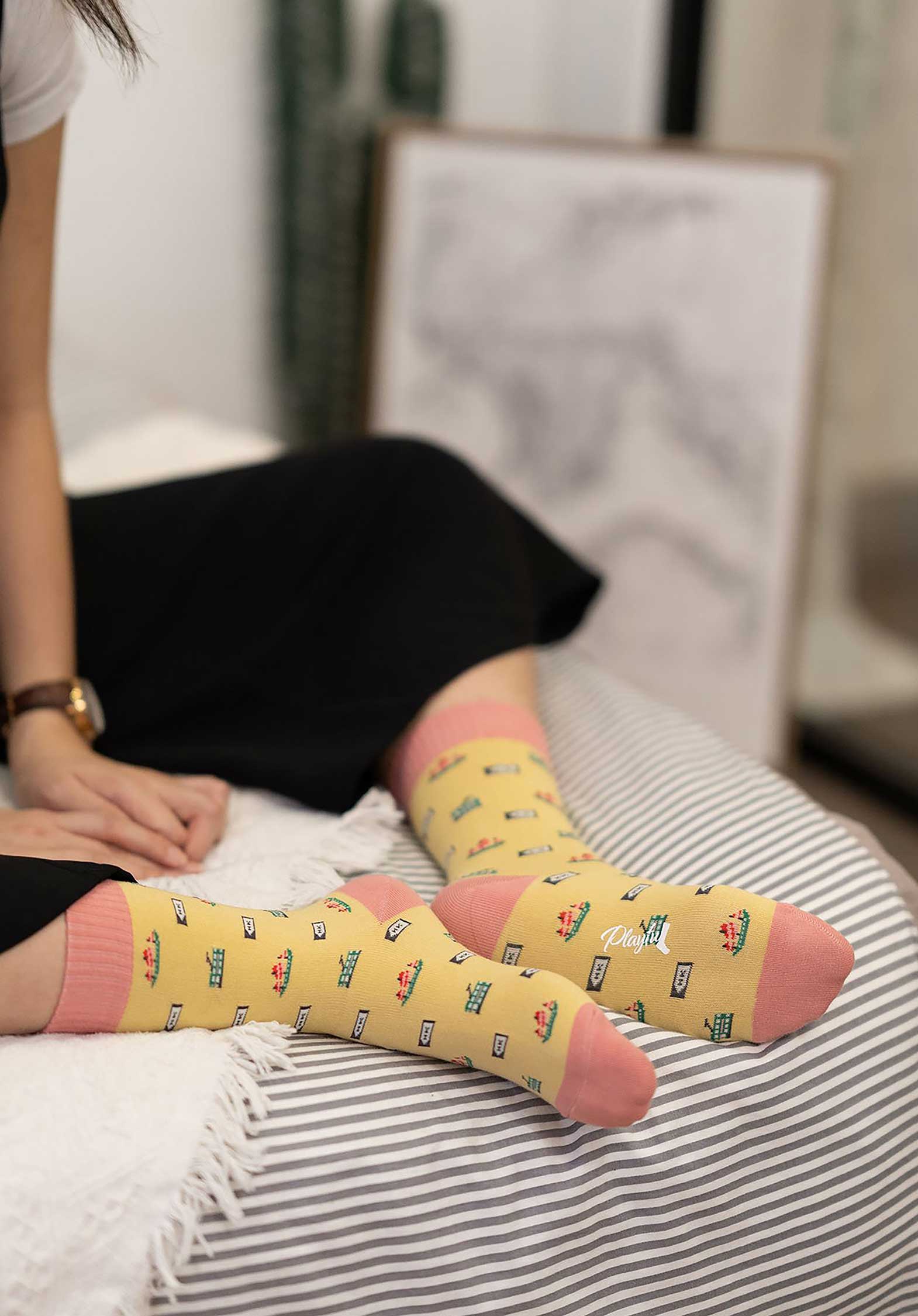 Ding Ding Socks Beige - RUE MADAME | BOUTIQUE PARISIENNE
