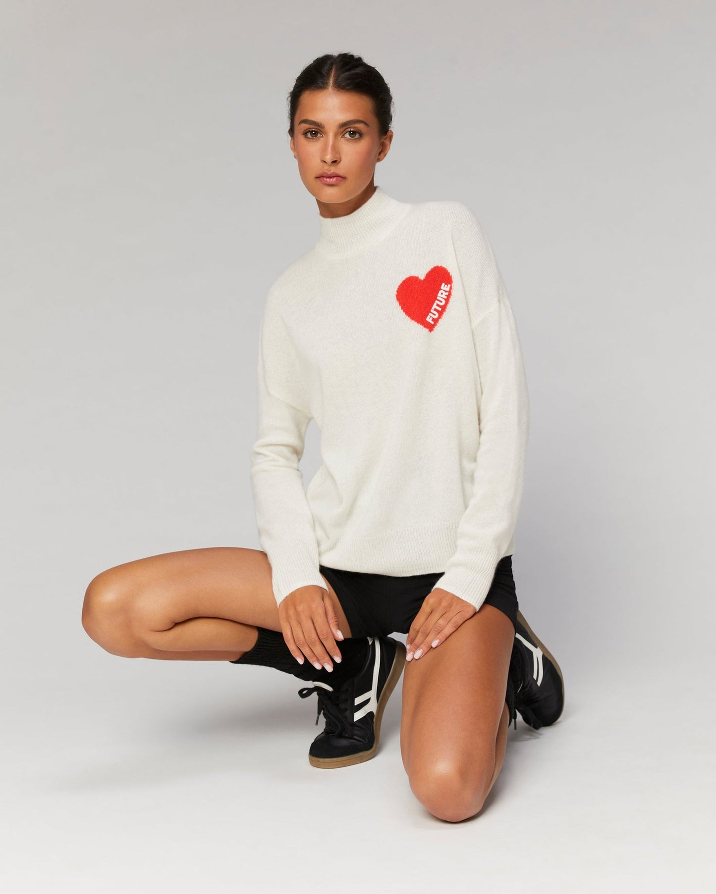 Turtleneck Knitted 2301wpm00746 9000-Ecru