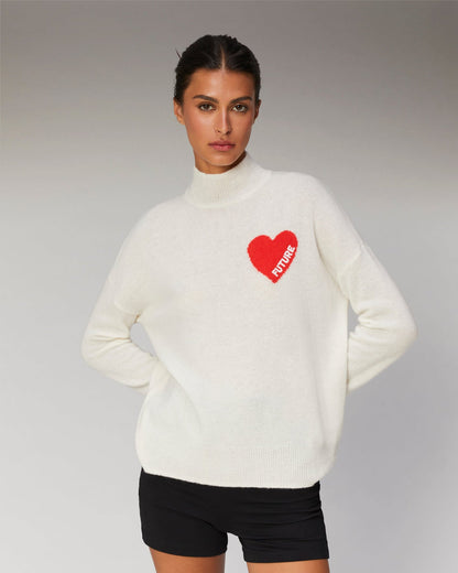 Turtleneck Knitted 2301wpm00746 9000-Ecru