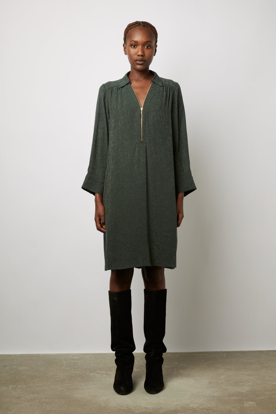 Dress Joanie Dyr61y122 Dark-Green