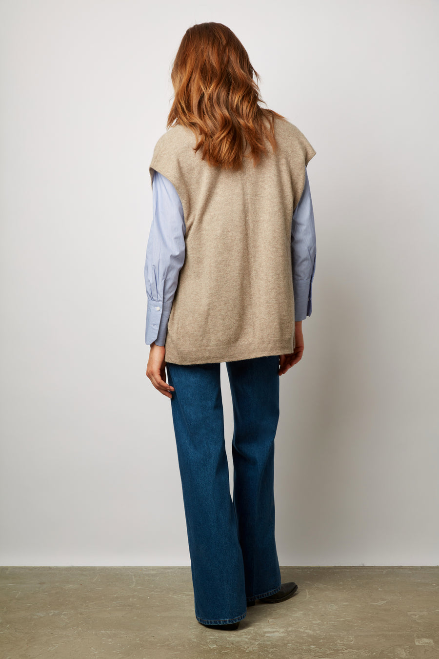 Pullover/vest Laly Dyu09y235 Beige