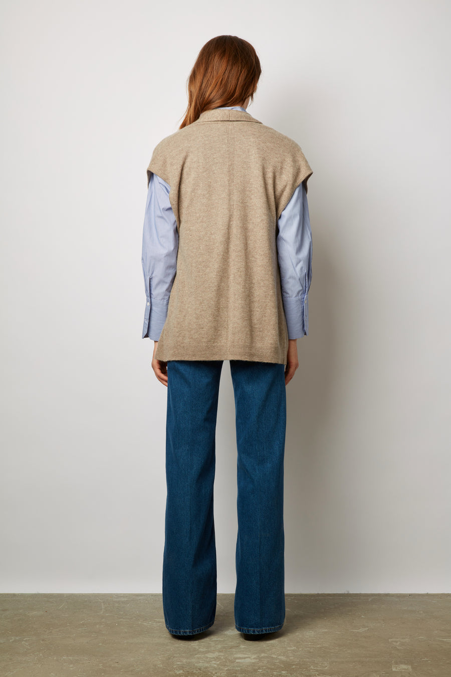 Pullover/vest Laly Dyu09y235 Beige