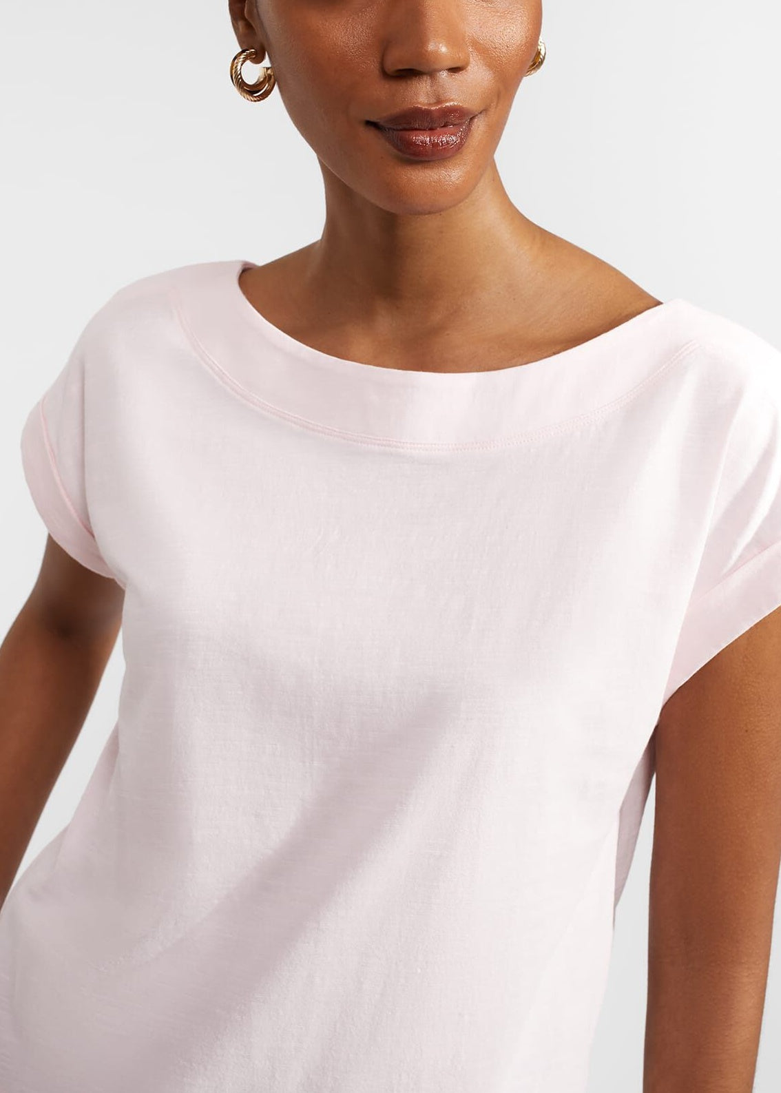 Alycia Slub T-shirt 0124/2767/1144l00 Pale-Pink