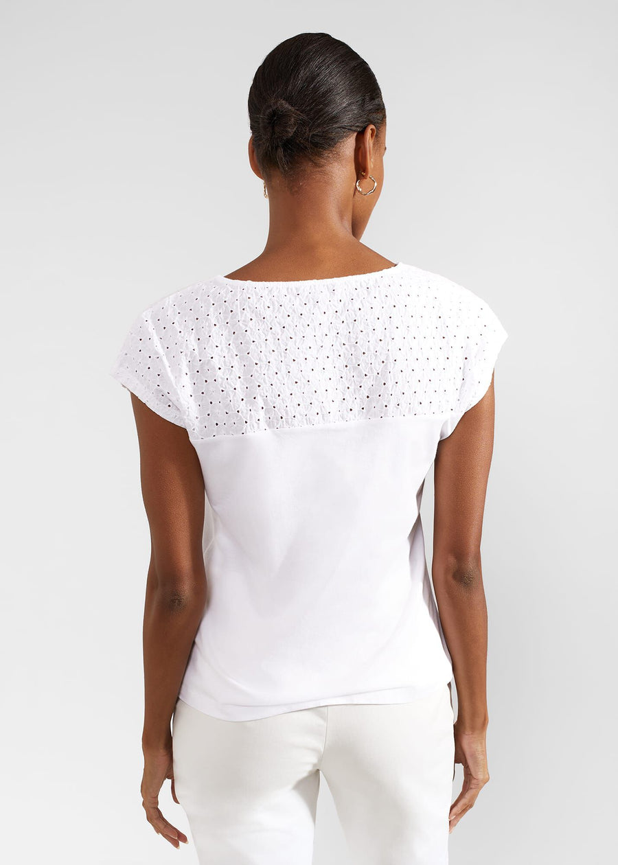 Thea Broderie Top 0124/2948/1144l00 White