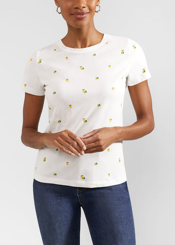 Pixie Printed T-shirt 0124/2949/1144l00 White-Yellow