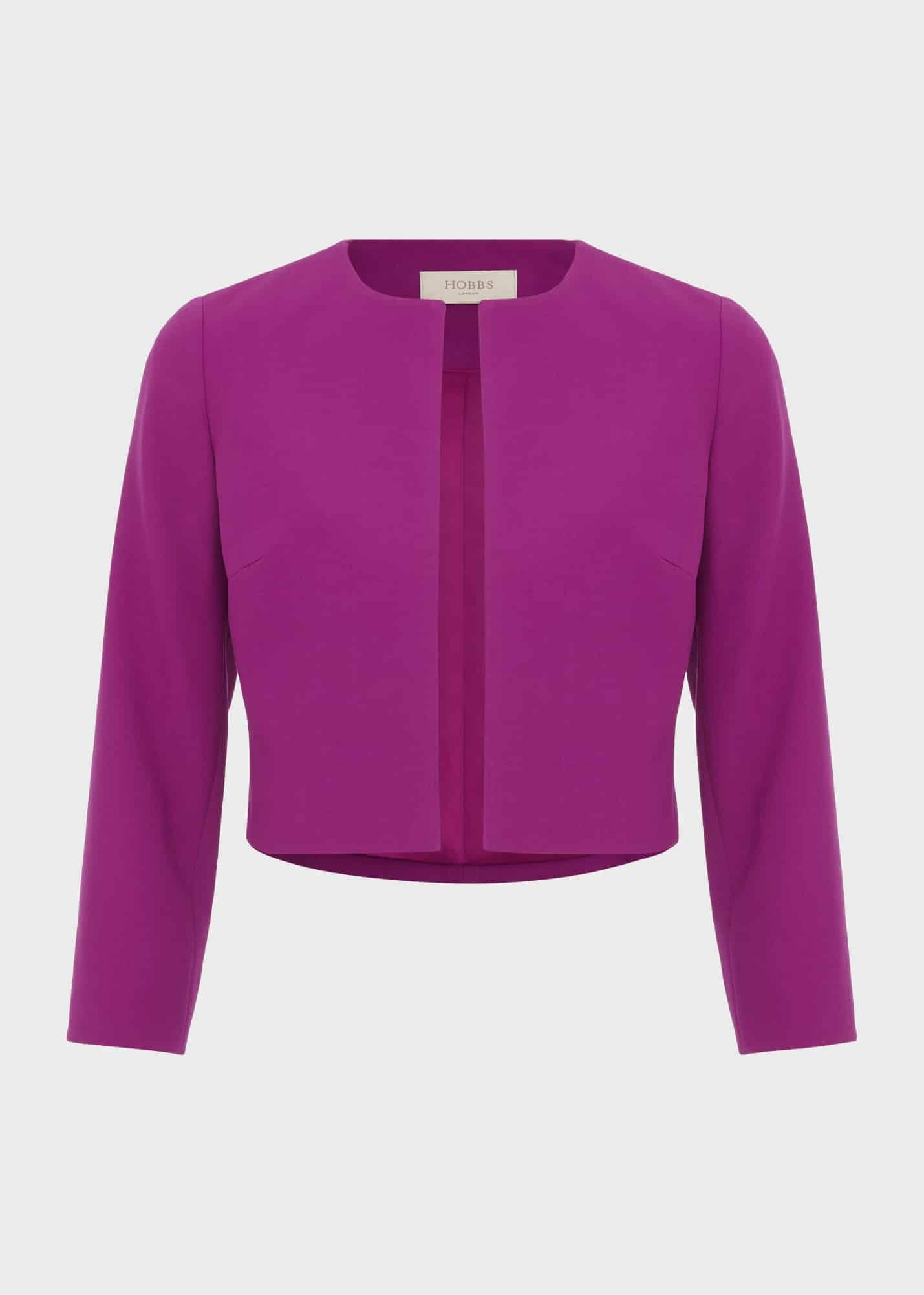 Elize Crepe Jacket 0124/4505/9845l00 Magenta-Purple