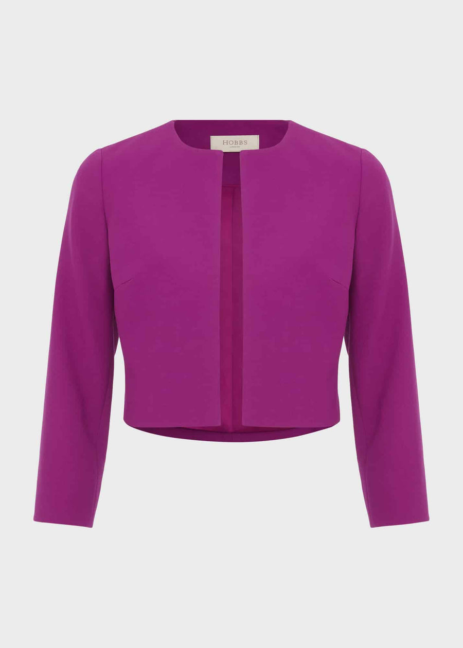 Elize Crepe Jacket 0124/4505/9845l00 Magenta-Purple