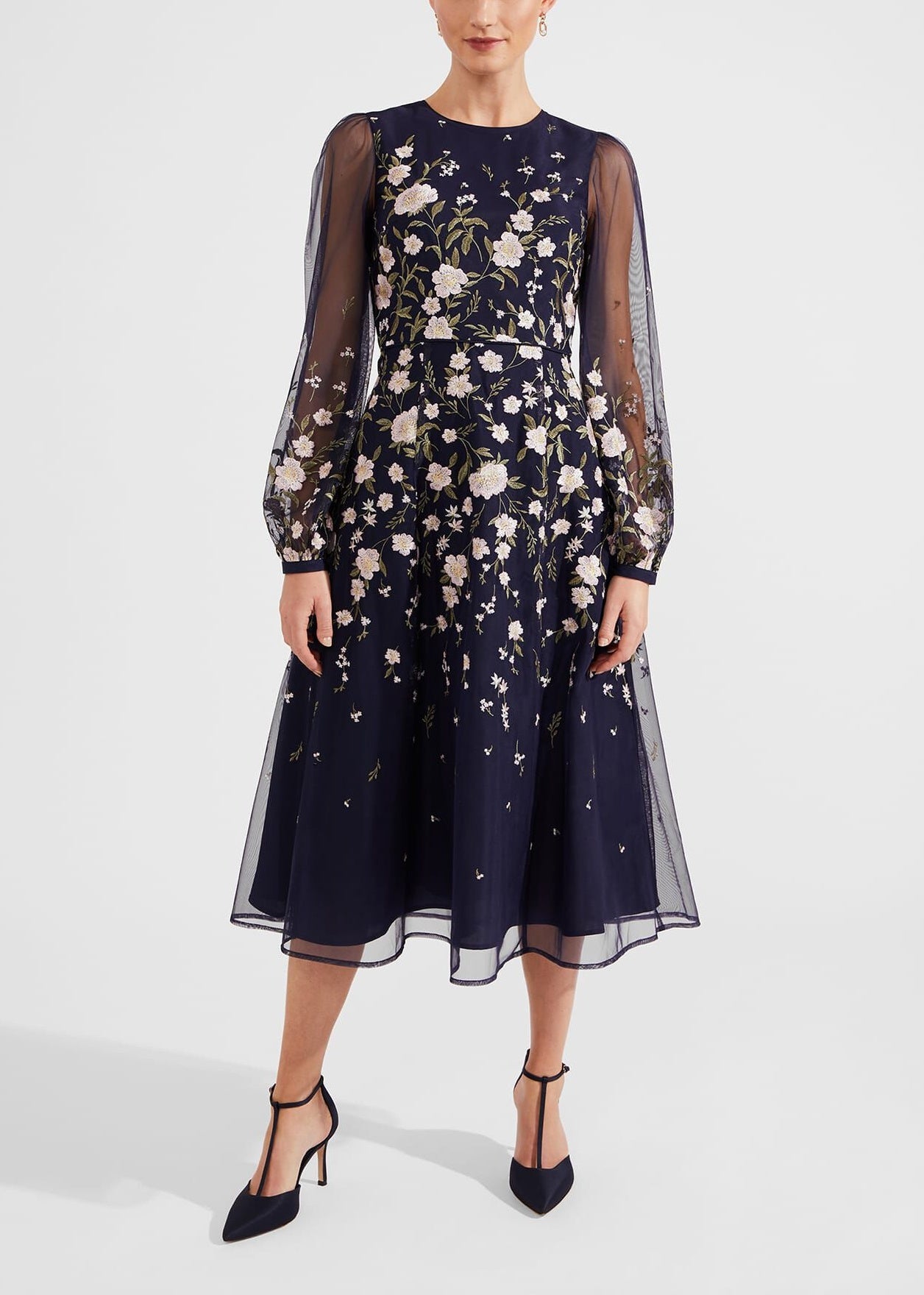 Lois Embroidered Dress 0124/5121/9045l00 Navy-Multi
